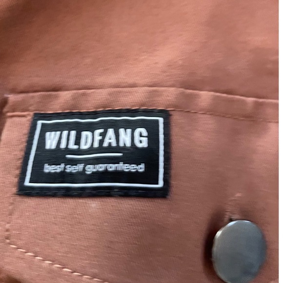 WILDFANG brown utility shacket women's large - Picture 2 of 3